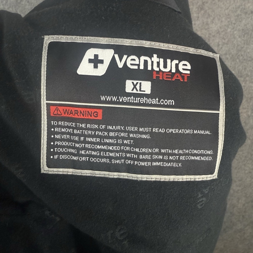 Venture Heat Vest Womens XL Black Nylon Puffer Full Zip Heated (no Battery) - Picture 7 of 11